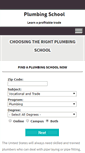 Mobile Screenshot of plumbingschool.org