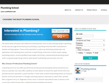 Tablet Screenshot of plumbingschool.org