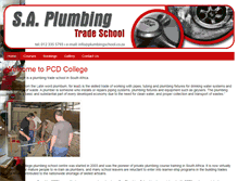 Tablet Screenshot of plumbingschool.co.za